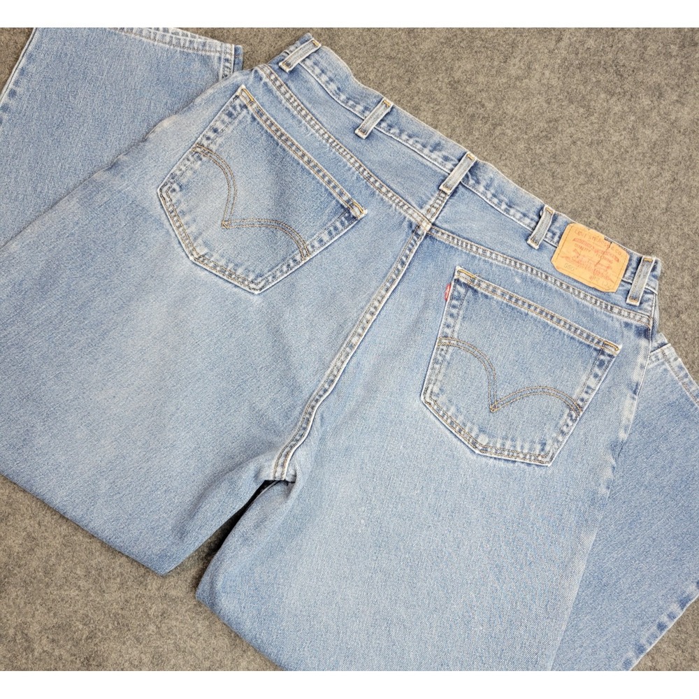 VTG Levis 560 Jeans Mens 42x32 Blue Faded Comfort Fit Straight Leg Streetwear